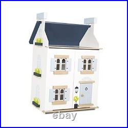 - Wooden- Sky Doll House Kids Dream House 2 Storey with Attic Fill with