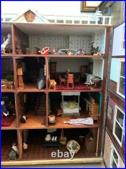 Wooden dolls house used