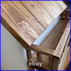 Wooden house for 1/6 dolls, handmade miniature, Sylvanian Families, Petit