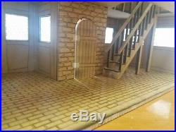 Wooden made-to-order Tudor Dolls House. Set of two