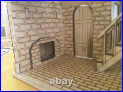 Wooden made-to-order Tudor Dolls House. Set of two. Assembly required