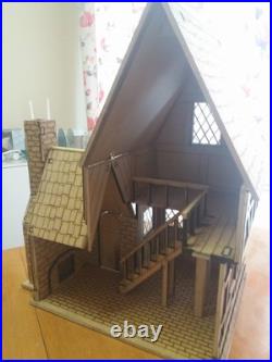 Wooden made-to-order Tudor Dolls House. Set of two. Assembly required