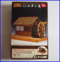 Woody JOE Miniature Doll House Kit No. 2 Watermill Wooden model Handcraft Japan
