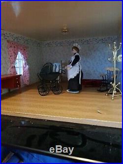 Wow, A Beautiful Mayfair Dolls House Georgian, Wooden, Fully Furnished
