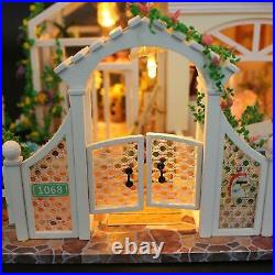 Xuanshengjia Wooden Dollhouse Kit, DIY 3D Wooden Miniature House Without Dust
